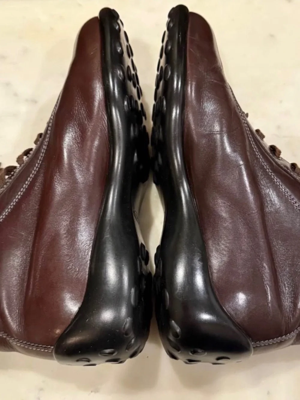 Tod's Men's Leather Driving Shoes in Dark Brown, Size 7 - Preowned